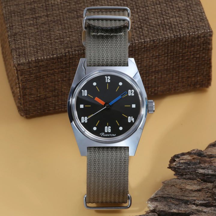 7120 Hand-Wind Mechanical Watch Men 36mm Retro Business Timepiece Classic Simple Couple watch