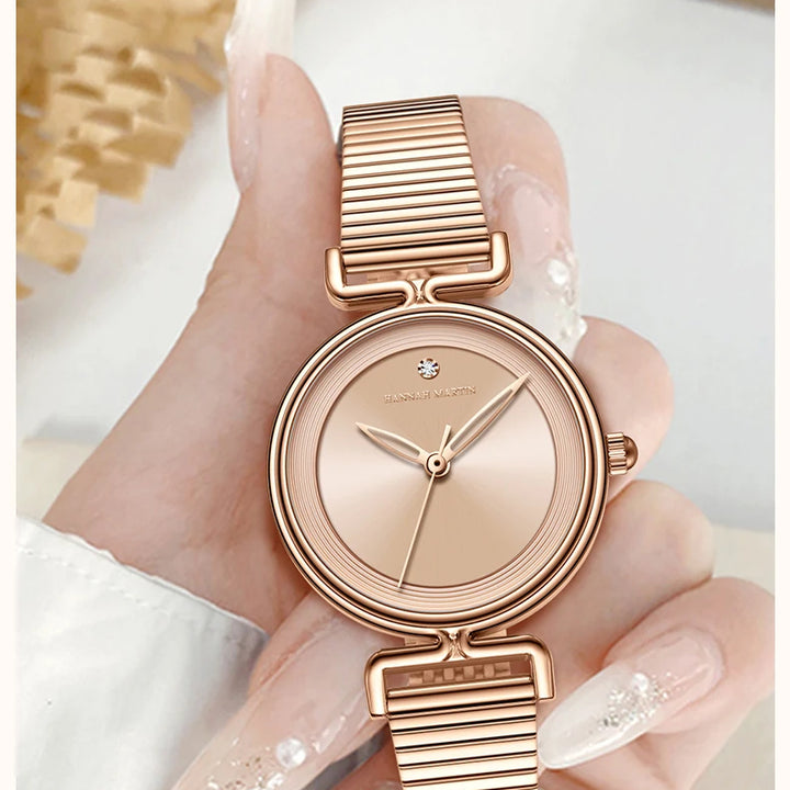 2025 New Women's Watch Top Brand Leisure Fashion 29mm Mini Dial Stainless Steel Mesh Strap Nordic Simple 3Bar Waterproof Watches