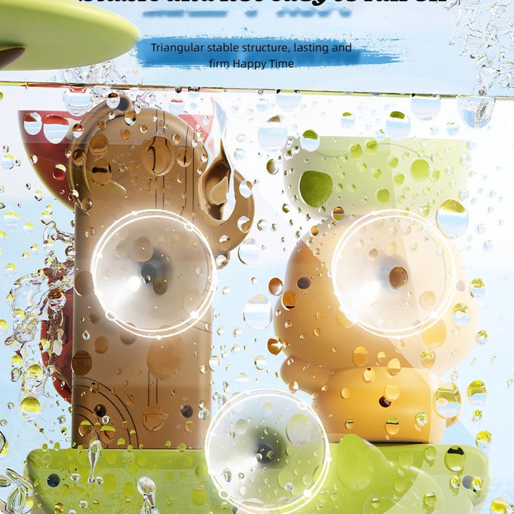 2025 Baby Bath Toy Play Water in Duck/Flower Shape Lion Waterwheel Children Fun in Shower Bathtub with Suction Cup in Kid Gift