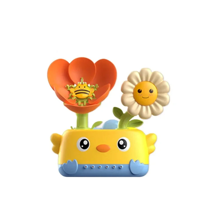 Children's bath toy watering flowers rotating fun water play bath toy bathroom spraying water shower