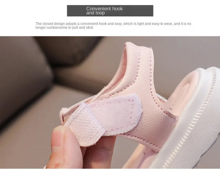 Kid Shoe Girl Soft Soles Casual Shoe Fashionable Princess Shoes New Water Diamond Beach Shoes Bow Shaped Girl Sandals Sandálias