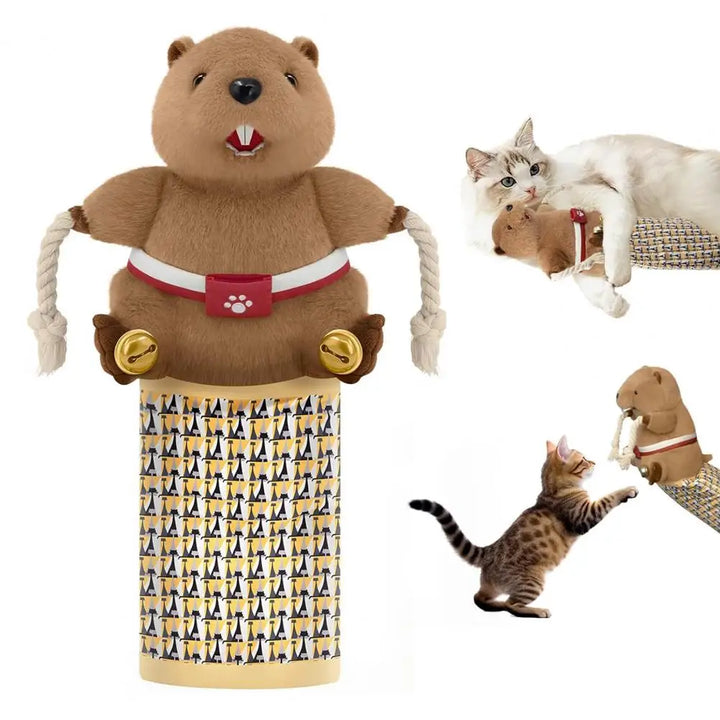 Wrestling Puppet for Cats Cat Wrestling Puppet Cat Wrestling Glove Puppet with Padding Bell for Safe Play Stuffed for Boredom