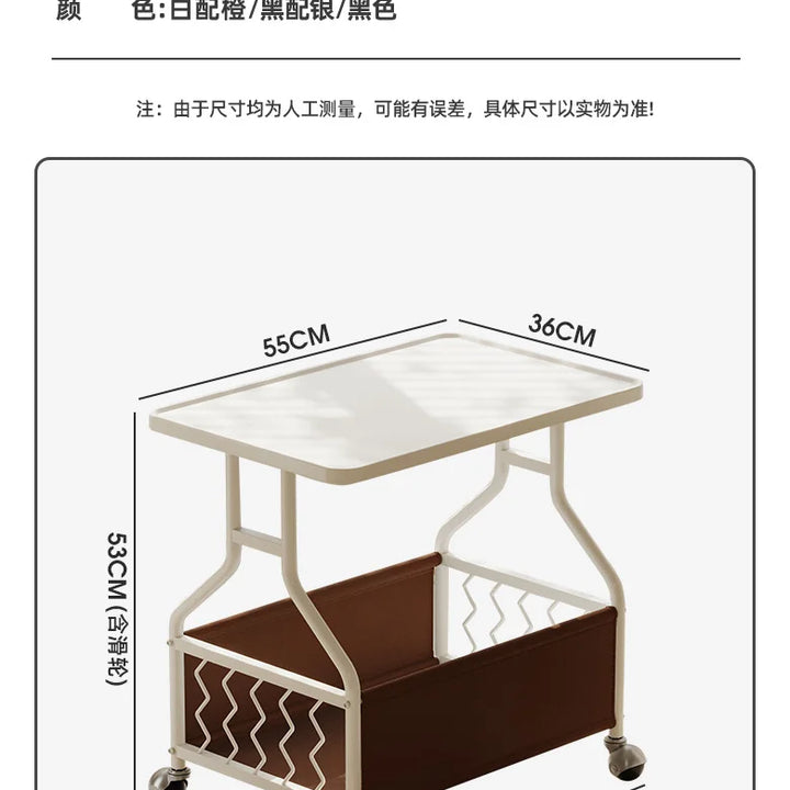 Modern Mobile Side Table Beauty Trendy Exquisite Glamour Coffee Table Luxury Elegant Mesa De Centro Sala Living Room Furniture